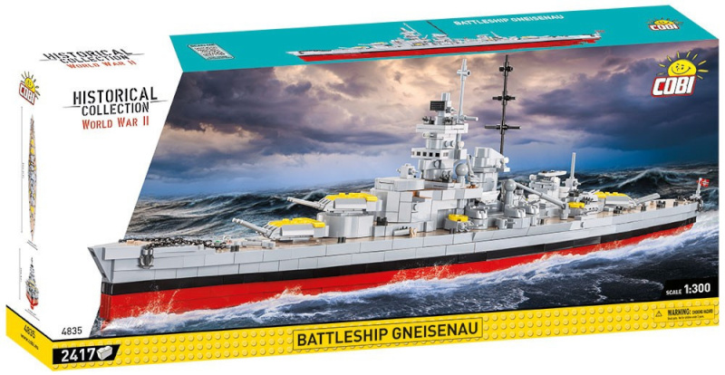 Cobi klotsid Historical Collection Battleship Gneisenau