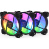 Krux jahutus Lunar KIT, 3x120mm, ARGB, must