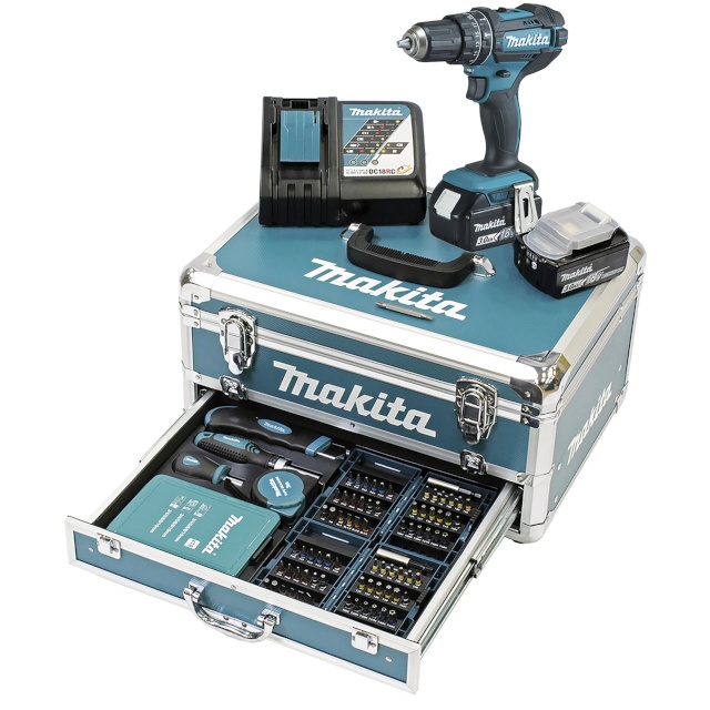 Makita akutrell DHP482RFX9 Cordless Combi Drill