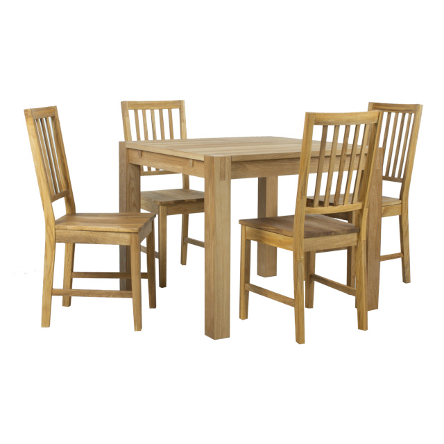 H4Y söögilauakomplekt CHICAGO NEW laud 90x90cm ja 4 tooli