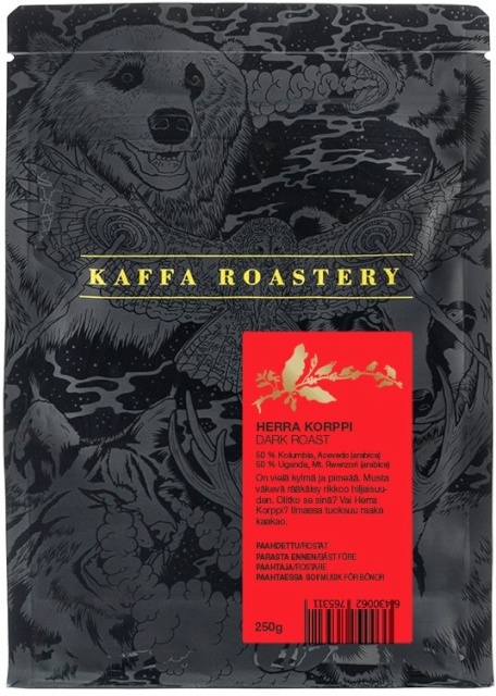 Kaffa Roastery jahvatatud kohv Herra Korppi, 250g