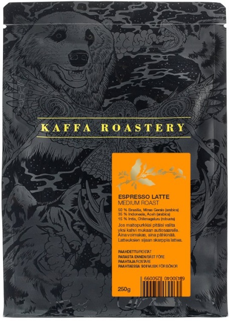 Kaffa Roastery kohvioad Espresso Latte, 250g