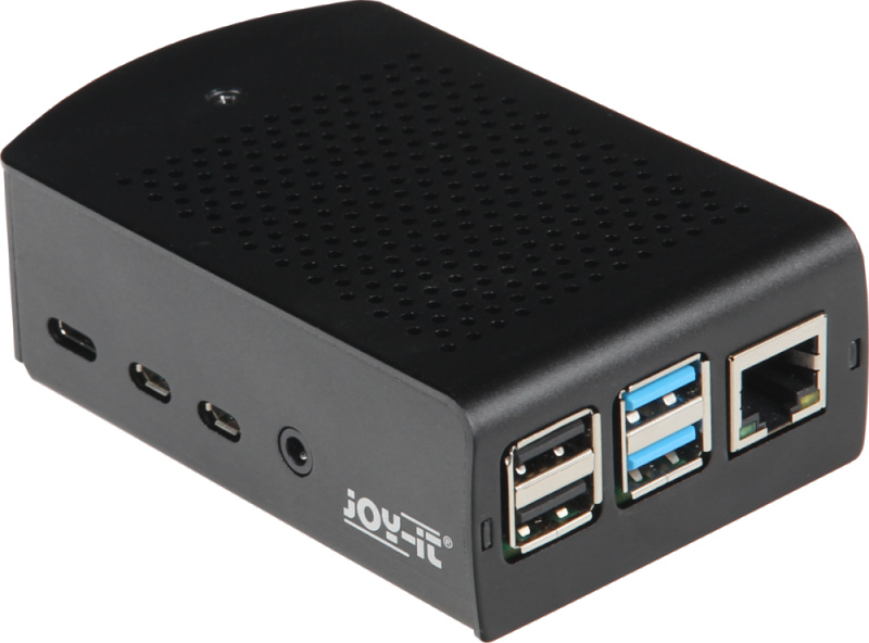 Joy-IT korpus Aluminium Case for Raspberry Pi 4 B, must
