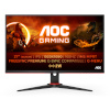 AOC monitor 27G2SPAE/BK, 27", IPS, 165Hz, HDMI, DP, Speaker, must/punane