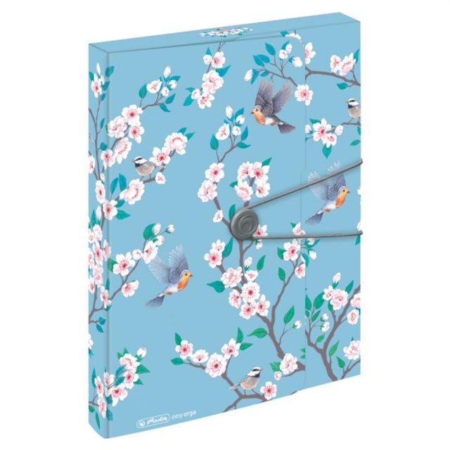 Herlitz kummiga kaaned A4 pl. 4cm Ladylike Birds