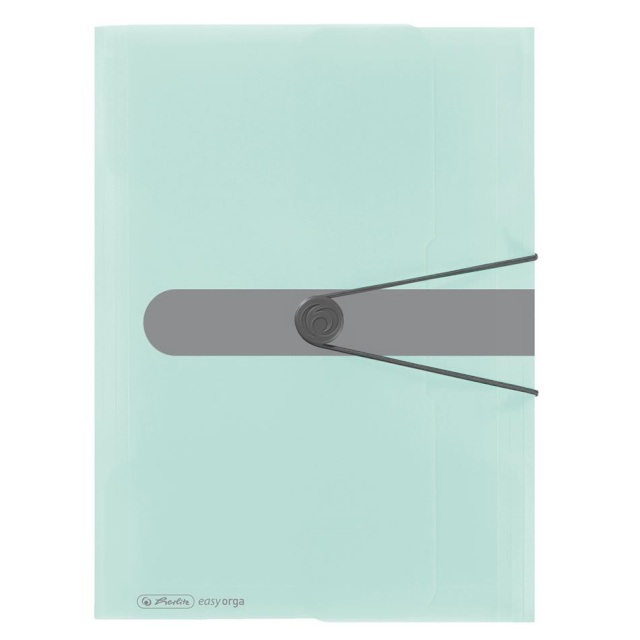 Herlitz kummiga kaaned Easy Orga, A4, mündiroheline