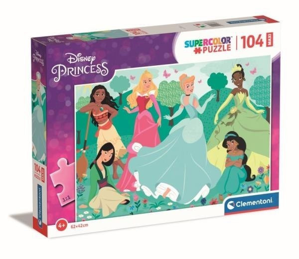 Clementoni pusle 104-osaline MAXI princess Disney
