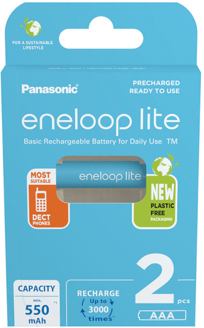 Panasonic aku Eneloop Lite AAA 550 2BP
