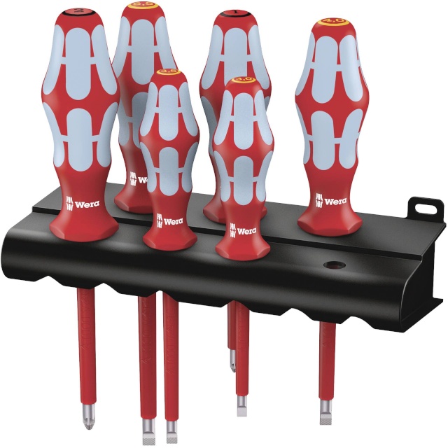 WERA kruvikeerajate komplekt 3165 i/6 Screwdriver Set Stainless Steel + Rack