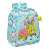 Spongebob seljakott Stay positive sinine valge 32x38x12cm