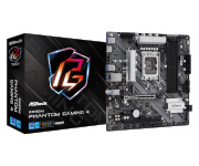 ASRock emaplaat Z690M Phantom Gaming 4 Intel LGA1700 DDR4 mATX, 90-MXBHJ0-A0UAYZ