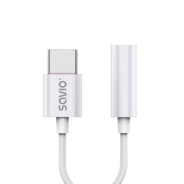 SAVIO adapter AK-51, USB-C to Jack 3.5mm