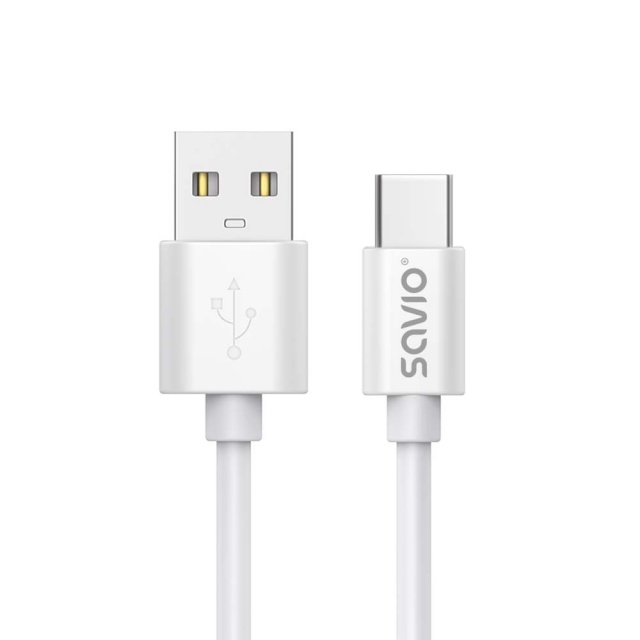 SAVIO kaabel USB-Cable 2m USB 2.0, USB-A - USB-C CL-168 valge 