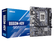 ASRock emaplaat B660M-HDV Intel LGA1700 DDR4 mATX, 90-MXBH40-A0UAYZ	