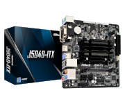 ASRock emaplaat J5040-ITX Intel Pentium Silver DDR4 Mini-ITX, 90-MXBCD0-A0UAYZ