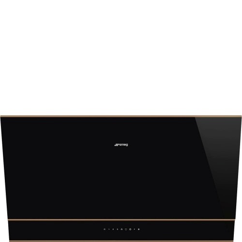 SMEG õhupuhastaja KV694R Dolce Stil Novo, Seina, 90 cm, 777 m³/h, 67 dB, must klaas/vask