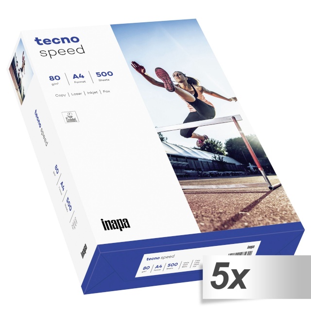 Tecno koopiapaber Speed A4, 80g, Universal, 5x500, valge