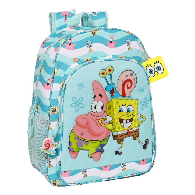 Spongebob seljakott Stay positive sinine valge 33x42x14cm