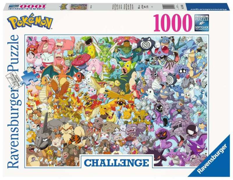 Ravensburger pusle 1000-osaline Challenge Pokemon