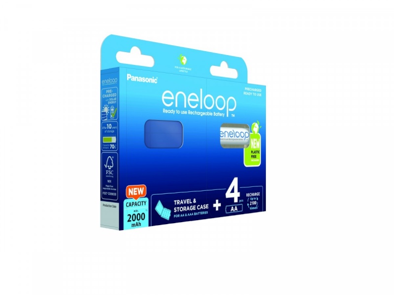 Panasonic aku Eneloop AA 2000 mAh 4tk BK-3MCDEC4BE