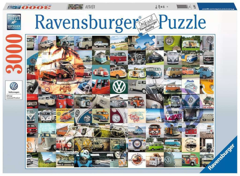 Ravensburger pusle 3000-osaline 99 VW Moments