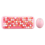 Mofii juhtmevaba klaviatuur + hiir set Candy, 2.4G, roosa