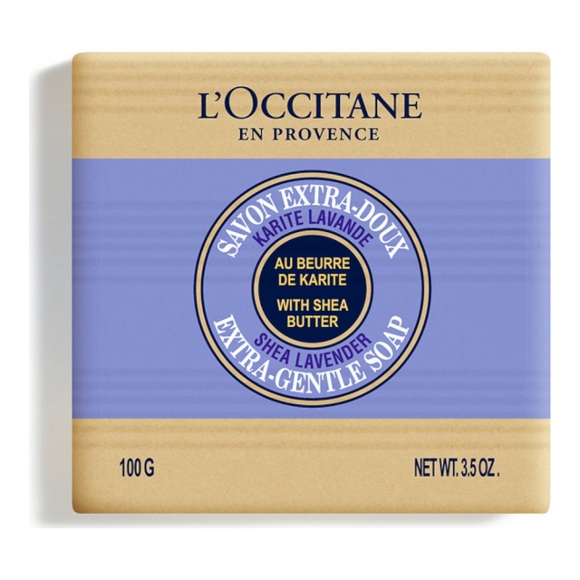 L'Occitane seep Shea Butter Lavender Extra-Gentle Soap 100g, naistele