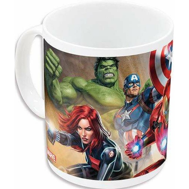 The Avengers suur tass Infinity valge keraamiline punane (350ml)