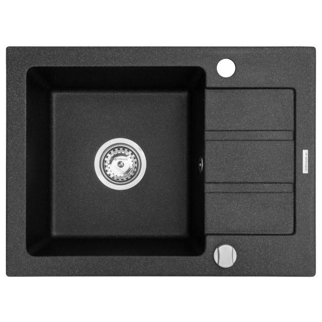 Maidsinks kraanikauss 62X44 1B 1D Volcano granite with 1-bowl drainer