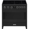 Smeg elektripliit B95IMAN9 Mista, 90 cm, 5 x induktsioon, elektriahi, aurupuhastus, antrastiit