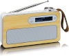 Lenco kaasaskantav raadio PDR-040, FM-Radio, pruun/valge