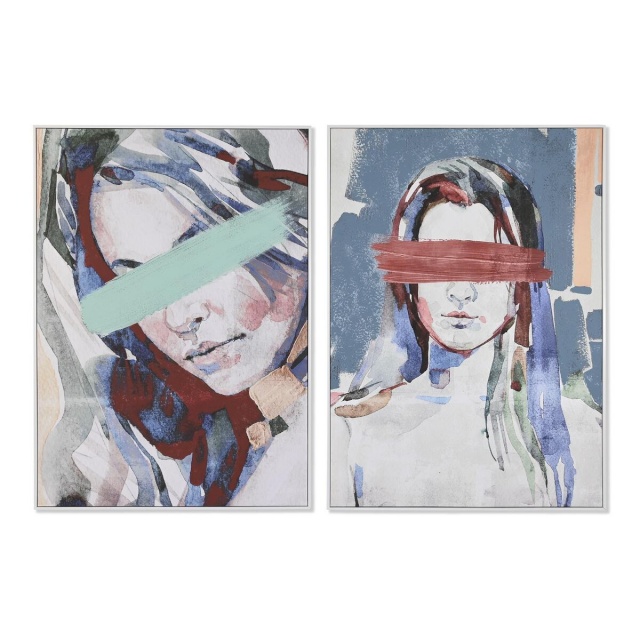 DKD Home Decor maal 103x4,3x143cm Abstraktne Kaasaegne (2tk)