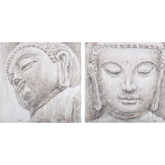 DKD Home Decor maal Buddha Idamaine 80x3,5x80cm (2tk)