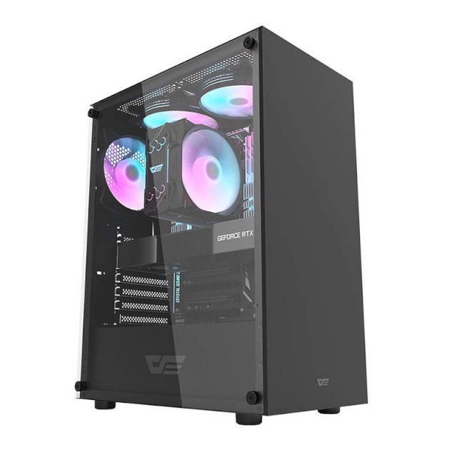 Darkflash arvutikorpus DK100, mATX PC Case, Side Window, must