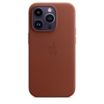 Apple kaitsekest iPhone 14 Pro Leather Case with MagSafe Umber, pruun