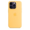 Apple kaitsekest iPhone 14 Pro Silicone Case with MagSafe Sunglow, kollane