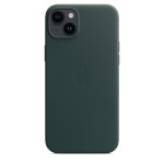 Apple kaitsekest iPhone 14 Plus Leather Case with MagSafe Forest Green, roheline