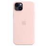 Apple kaitsekest iPhone 14 Plus Silicone Case with MagSafe Chalk Pink, roosa
