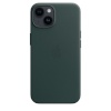 Apple kaitsekest iPhone 14 Leather Case with MagSafe Forest Green, tumeroheline