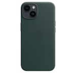 Apple kaitsekest iPhone 14 Leather Case with MagSafe Forest Green, tumeroheline