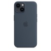 Apple kaitsekest iPhone 14 Silicone Case with MagSafe Storm Blue, tumesinine