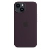 Apple kaitsekest iPhone 14 Silicone Case with MagSafe Elderberry, tumelilla