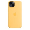 Apple kaitsekest iPhone 14 Silicone Case with MagSafe Sunglow, kollane