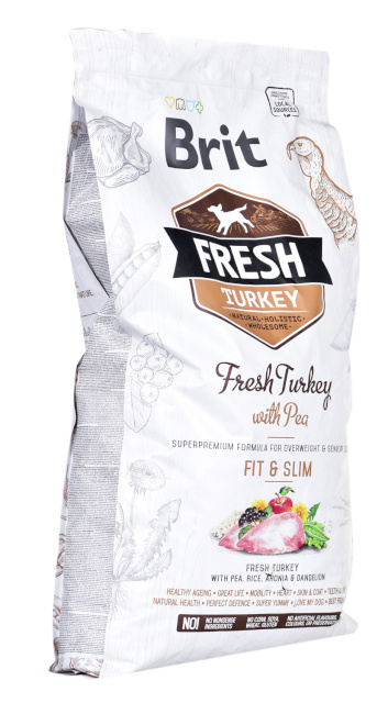 Brit kuivtoit koerale Fresh Turkey with Pea Light Fit & Slim 12kg