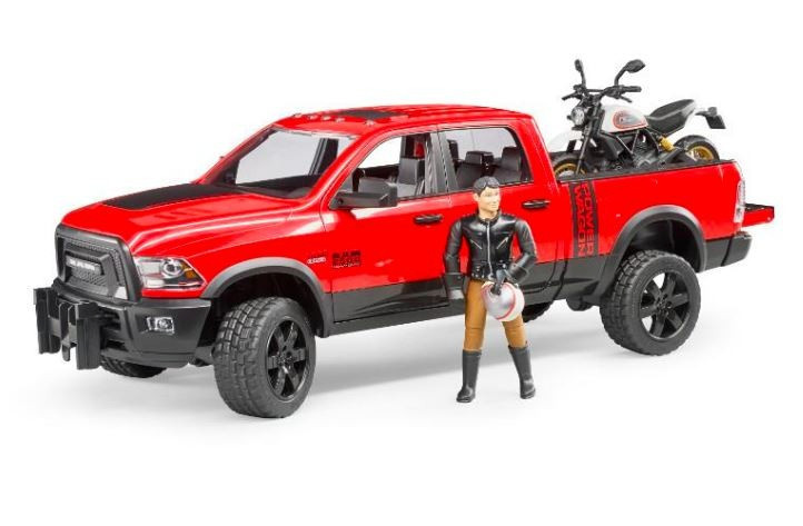 BRUDER mänguauto Dodge RAM 2500 Power car with driving force Ducati