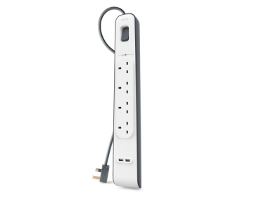 Belkin pikendusjuhe Surge Plus 4-fold incl. 2 x USB 2,4A