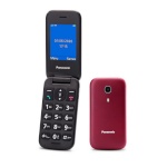 Panasonic mobiiltelefon KX-TU400EXR punane