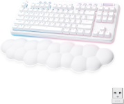 Logitech mänguri klaviatuur G715 Linear, randmetoega, valge