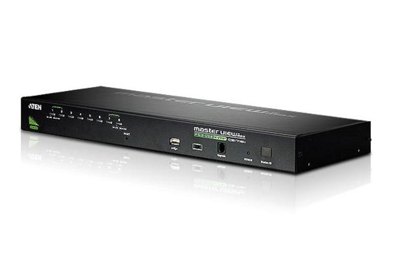 Aten switch CS1708A-AT-G, 8-Port PS/2-USB VGA KVM with Daisy-Chain Port and USB Peripheral Support, must