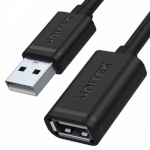 Unitek kaabel Extension Cable USB 2.0 AM-AF, 0.5M, Y-C447GBK, must